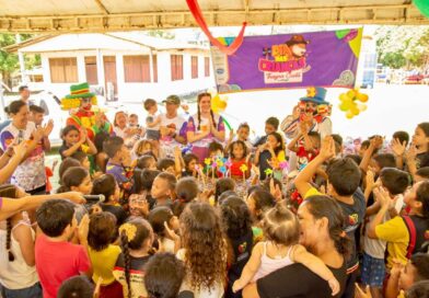 Thayna Costa promove mais uma ação solidária para crianças da comunidade Marcos Freire, em Presidente Figueiredo