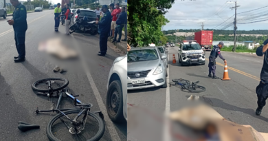 VEJA: Marinheiro morre atropelado enquanto seguia de bicicleta no Distrito Industrial, em Manaus