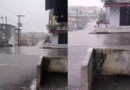 Rua fica tomada pela água pela forte chuva no Armando Mendes, em Manaus; VÍDEO