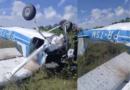 Queda de avião no Aeroclube de Manaus deixa piloto morto e aluno em estado grave; VÍDEO