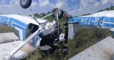 Queda de avião no Aeroclube de Manaus deixa piloto morto e aluno em estado grave; VÍDEO