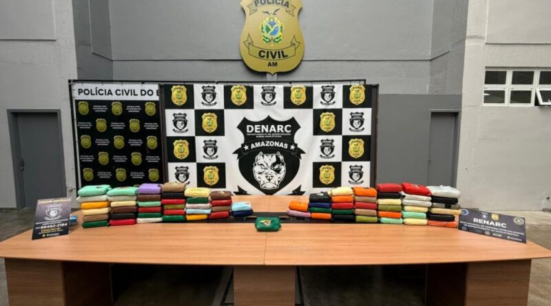 Polícia Civil apreende 84 kg de drogas em Manaus com destino ao Pará