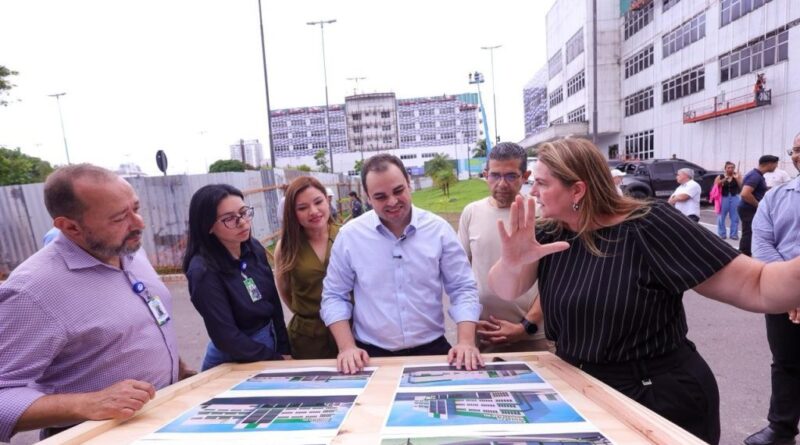 Na reta final das obras, governador interino Roberto Cidade vistoria Policlínica e Hospital-Dia do Complexo Hospitalar Sul