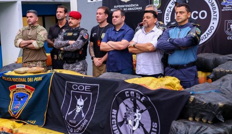 Com 2,5 toneladas de drogas apreendidas, governador Roberto Cidade celebra integração das Forças de Segurança no AM