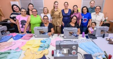 Primeira-dama Thaisa Cidade visita Centro São Benedito, contemplado com recursos do FPS para gerar emprego e renda
