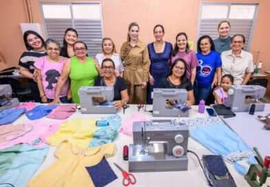 Primeira-dama Thaisa Cidade visita Centro São Benedito, contemplado com recursos do FPS para gerar emprego e renda