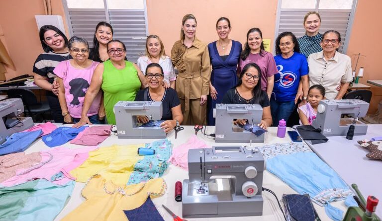 Primeira-dama Thaisa Cidade visita Centro São Benedito, contemplado com recursos do FPS para gerar emprego e renda