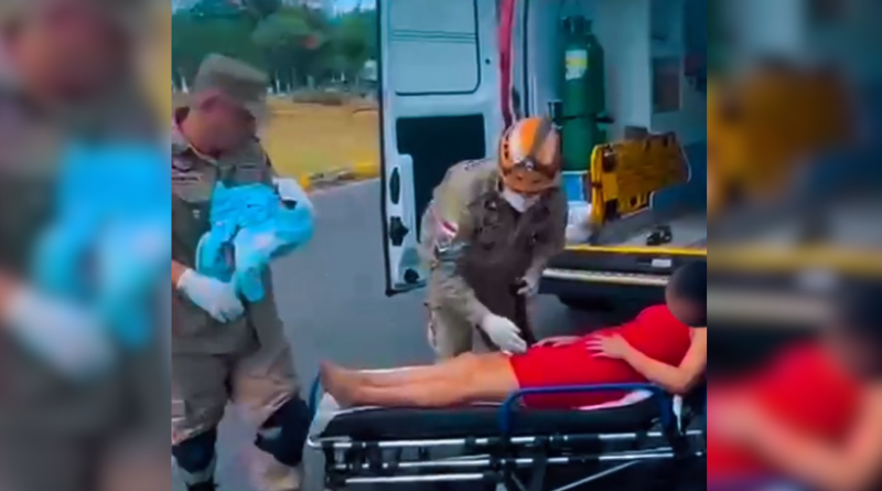 Correria contra o tempo: mãe dá à luz em carro de aplicativo e recebe atendimento dos bombeiros ainda no local
