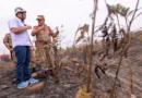 Roberto Cidade fiscaliza combate a incêndio de grandes proporções na AM-070