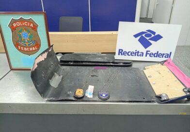 PF e Receita apreendem 8 kg de cocaína em mala no Galeão; passageiro iria ao Paquistão